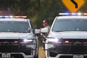 Large Wildfire Tears Through Walker County, Texas