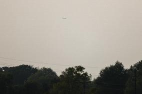 Large Wildfire Tears Through Walker County, Texas