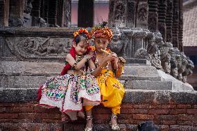 NEPAL-LALITPUR-KRISHNA JANMASHTAMI FESTIVAL