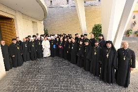 Pope Francis Meets Bishops Of The Ukrainian Greek Catholic Church - Vatican