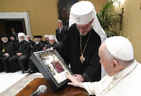Pope Francis Meets Bishops Of The Ukrainian Greek Catholic Church - Vatican