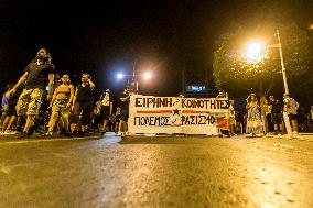 Anti-fascist Protest In Limassol, Cyprus