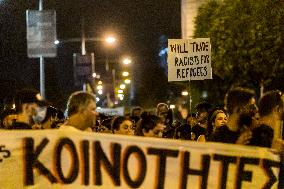 Anti-fascist Protest In Limassol, Cyprus