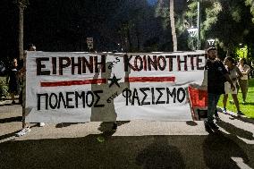 Anti-fascist Protest In Limassol, Cyprus