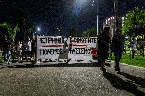 Anti-fascist Protest In Limassol, Cyprus