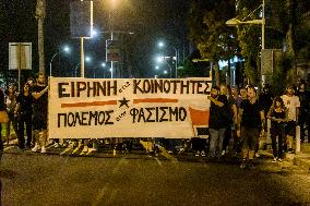 Anti-fascist Protest In Limassol, Cyprus