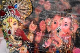 Ganesh Chaturthi Festival Preparation In Kolkata, India