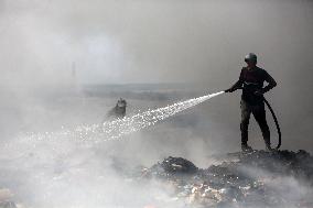 Fire In Gaza, Palestine