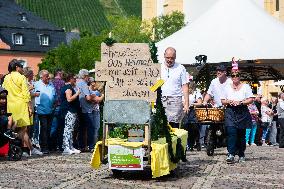 Traditional Wine Parade Returns  In Ahrweiler, Germany After Flood And Corona Pandmic