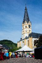 Traditional Wine Parade Returns  In Ahrweiler, Germany After Flood And Corona Pandmic