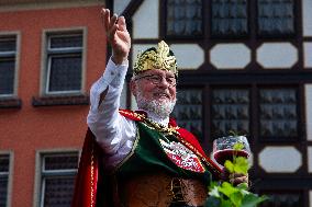 Traditional Wine Parade Returns  In Ahrweiler, Germany After Flood And Corona Pandmic