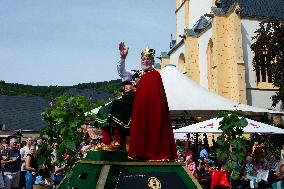 Traditional Wine Parade Returns  In Ahrweiler, Germany After Flood And Corona Pandmic