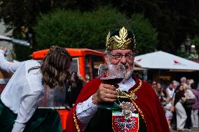 Traditional Wine Parade Returns  In Ahrweiler, Germany After Flood And Corona Pandmic