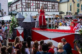 Traditional Wine Parade Returns  In Ahrweiler, Germany After Flood And Corona Pandmic