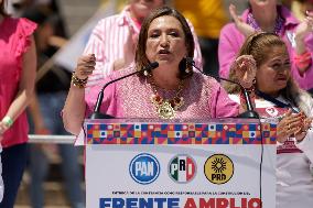 Xochitl Galvez, Presidential Candidate For The Broad Front For Mexico