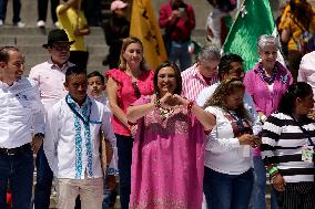 Xochitl Galvez, Presidential Candidate For The Broad Front For Mexico