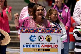 Xochitl Galvez, Presidential Candidate For The Broad Front For Mexico