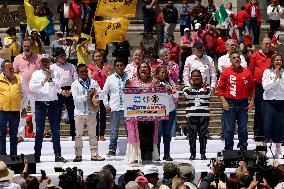 Xochitl Galvez, Presidential Candidate For The Broad Front For Mexico