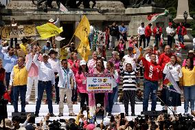 Xochitl Galvez, Presidential Candidate For The Broad Front For Mexico