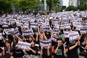 South Korean Teachers Nationwide Strike, Seoul