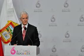 Governor Of The State Of Mexico Alfredo Del Mazo Sixth Government Report