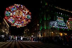 Switching On Of Public Lighting To Mark The 213th Anniversary Of The Independence Of Mexico