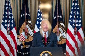 President Biden Speaks With West Coast Labor Union Leaders On New Contract