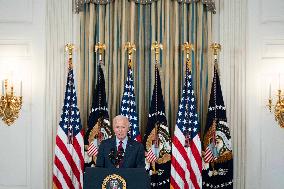 President Biden Speaks With West Coast Labor Union Leaders On New Contract