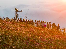 Tourist Watch The Sunrise in Bijie