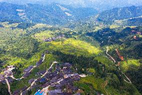 Winding Country Road in Congjiang