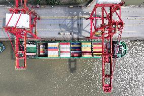 Longtan Container Port in Nanjing