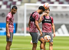 Qatar National Soccer Team Training Session