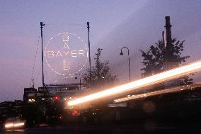 Bayer AG In Leverkusen During Sunset