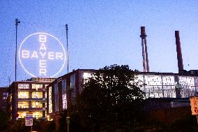 Bayer AG In Leverkusen During Sunset