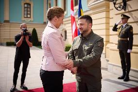 Danish PM Frederiksen Visits Kyiv