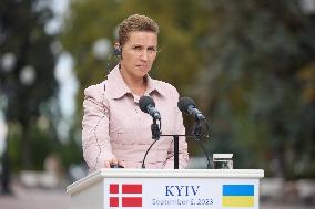 Danish PM Frederiksen Visits Kyiv