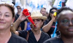 Quebec Health-Care Workers Protest - Montreal