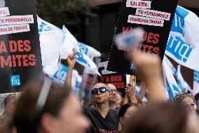 Quebec Health-Care Workers Protest - Montreal