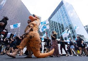 Quebec Health-Care Workers Protest - Montreal