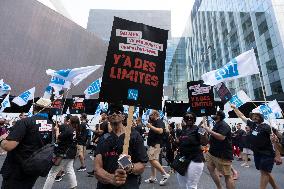 Quebec Health-Care Workers Protest - Montreal