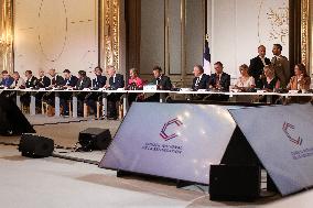 National Refoundation Council At The Elysee - Paris