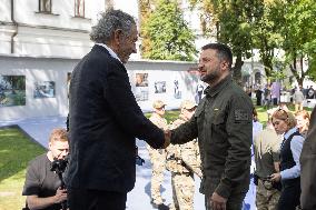 Bernard Henri-Levy Visits Kyiv