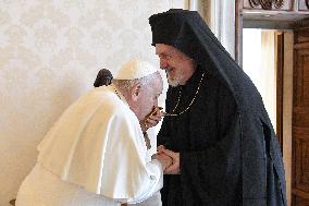 Pope Francis Meets Metropolitan Emmanuel, Metropolis Of Chalcedon - Vatican