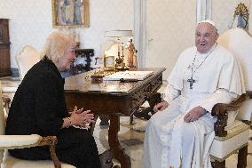 Pope Francis Meets Jan Beagle - Vatican