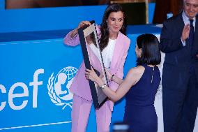 Queen Letizia At UNICEF Spain 2023 Awards - Madrid