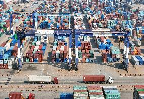 The International Container Terminal of Yantai Port