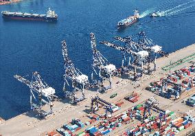The International Container Terminal of Yantai Port