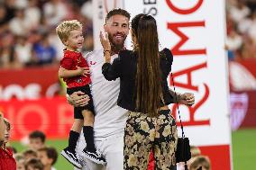 Presentation Sergio Ramos With New Sevilla FC Player