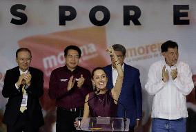 Claudia Sheinbaum, Winner Of The MORENA Party's Internal Polls And Chosen As The Official Candidate For The Presidency Of Mexico
