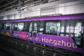 (SP)CHINA-HANGZHOU-19TH ASIAN GAMES-SUBWAY TRAIN (CN)